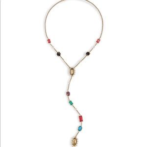 Liesl Y Necklace In Brass Kendra Scott